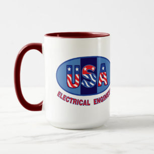 Caneca Engenheiro elétrico patriótico
