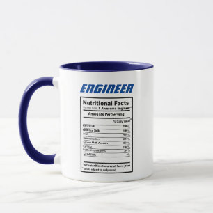 Caneca Engenheiro Fatos Nutricionais Piadas Pede Café Eng