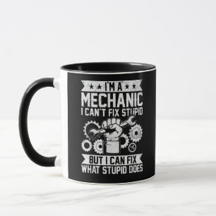 Caneca Engenheiro Mecânico de Carros Engraçado Homens Mul