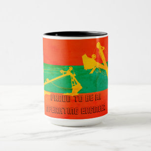Caneca ENGENHEIRO OPERACIONAL COM CABO DUPLO, colorido