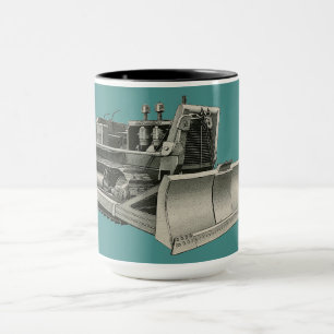 Caneca Engenheiro OPERACIONAL VINTAGE BULLDOZER PERSONALI
