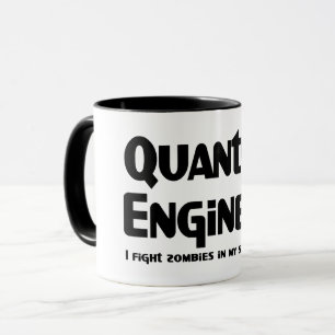 Caneca Engenheiro Quântico Lutador de Zumbi