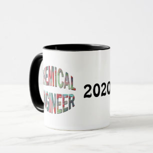Caneca Engenheiro químico colorido