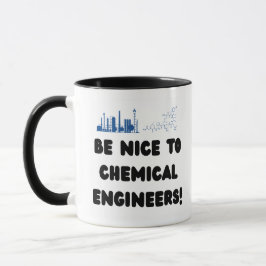 Caneca Engenheiro Químico Divertido — Seja Legal com o Ch