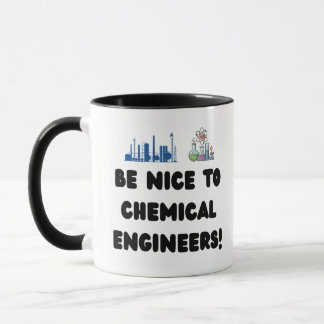 Caneca Engenheiro Químico Engraçado — Seja Legal com o Ch