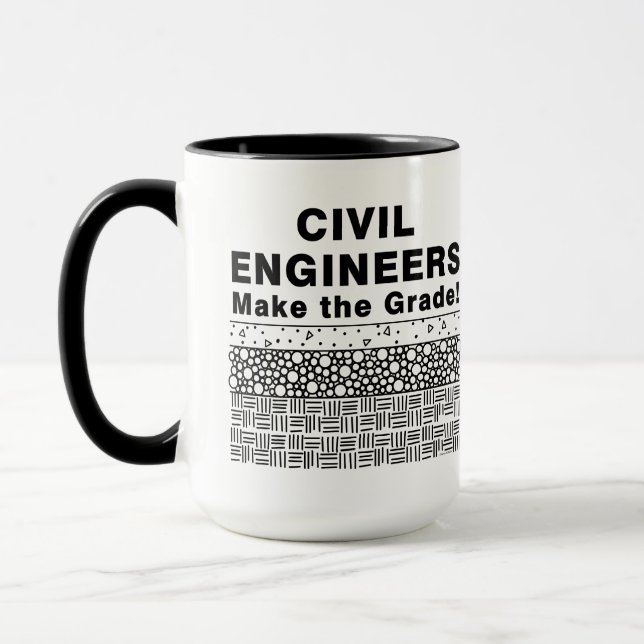 Caneca Engenheiros Civis Fazem Mug De Grau (Esquerda)