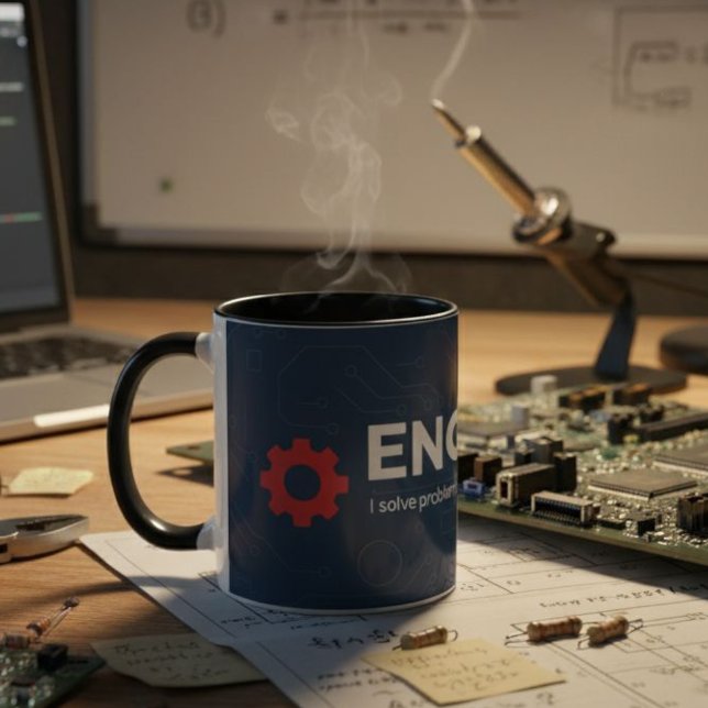 Caneca Engineer Mug - ENGINEER I solve problems (Criador carregado)
