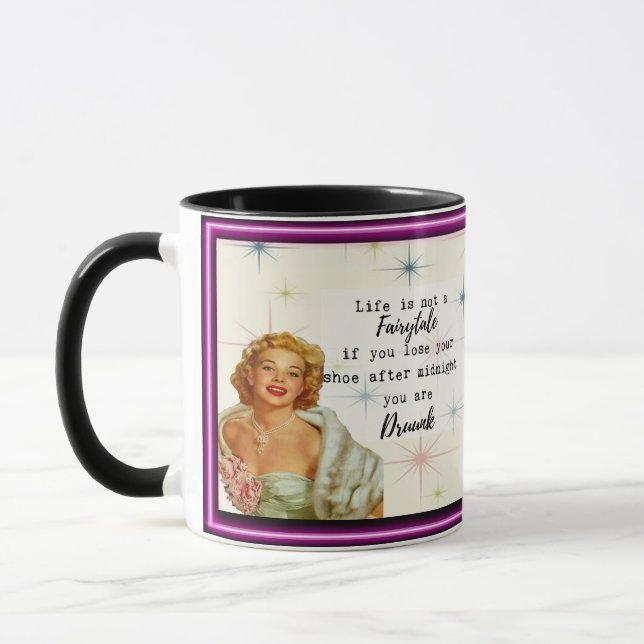 Caneca Engraçada Café Presente Melhor Amiga "Conto (Esquerda)