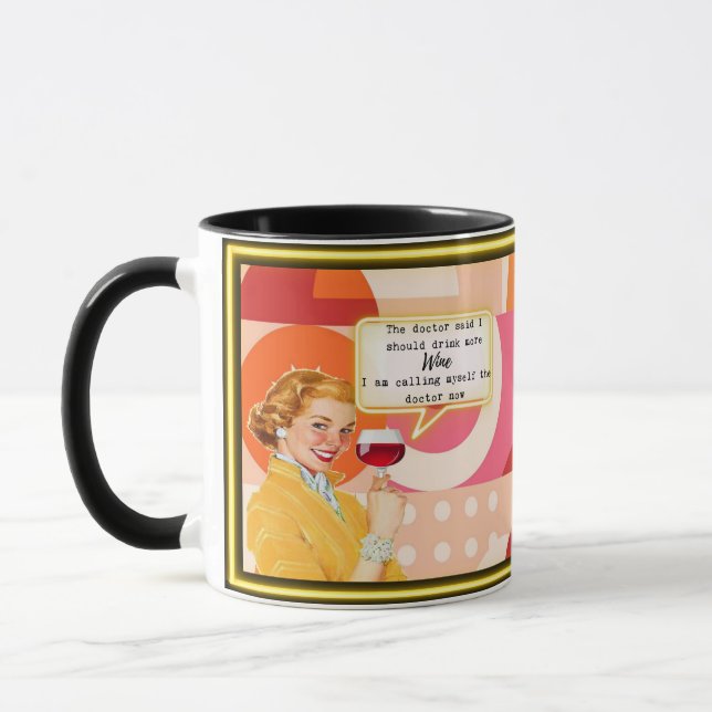 Caneca Engraçada Café Presente Melhor Amiga "Douto (Esquerda)