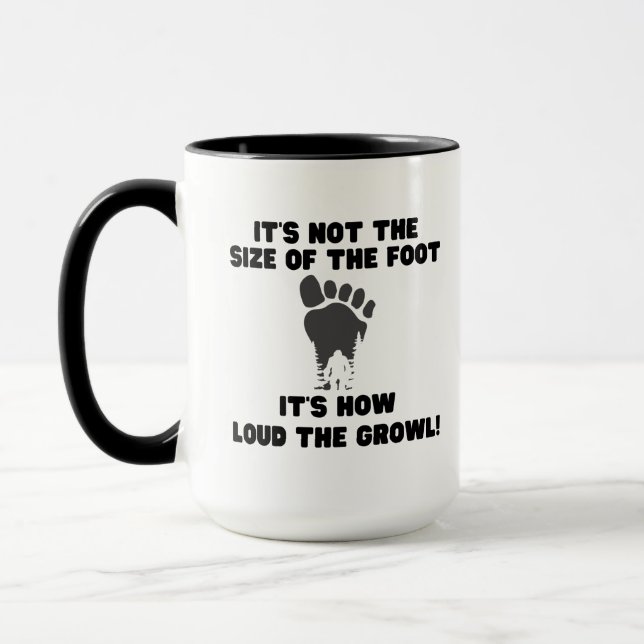 Caneca Engraçada Coffee Mug para o Acreditante Sasquatch (Esquerda)