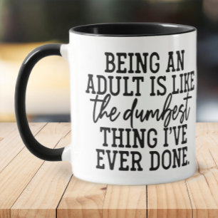 Caneca Engraçada Coisa Mais Dodorosa Adultando