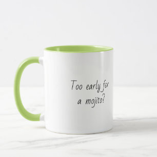 Caneca Engraçada Cotação Trendy Gift Café Mug Mojito Verd