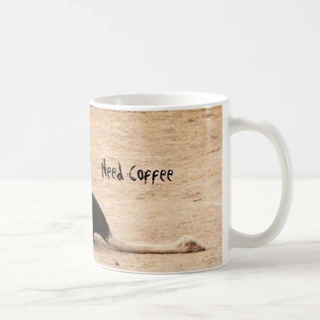 Caneca engraçada da avestruz (Direita)