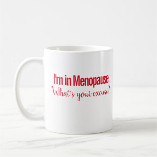 Caneca engraçada da menopausa - grande presente!
