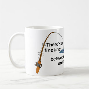 Caneca engraçada da pesca