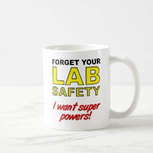 Caneca engraçada da segurança do laboratório