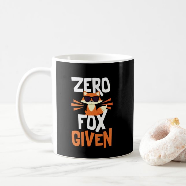 Caneca engraçada dada Fox zero das citações (Com Donut)