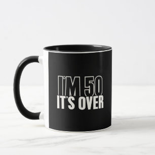 Caneca Engraçada de 50 Anos de Idade Estou 50 Acab