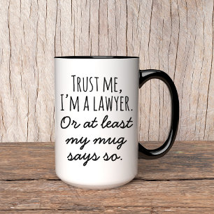 Caneca Engraçada de Advogado para Escritórios de A