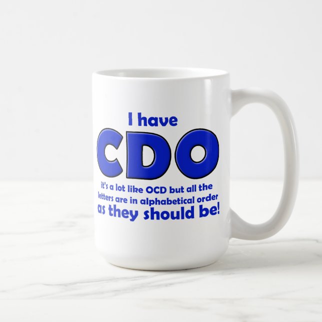 Caneca engraçada de CDO OCD (Direita)