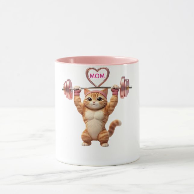 Caneca Engraçada de Gato de Academia para Mãe – Pr (Centro)