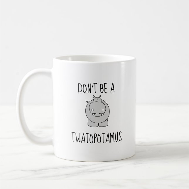 Caneca engraçada de Twatopotamus (Esquerda)