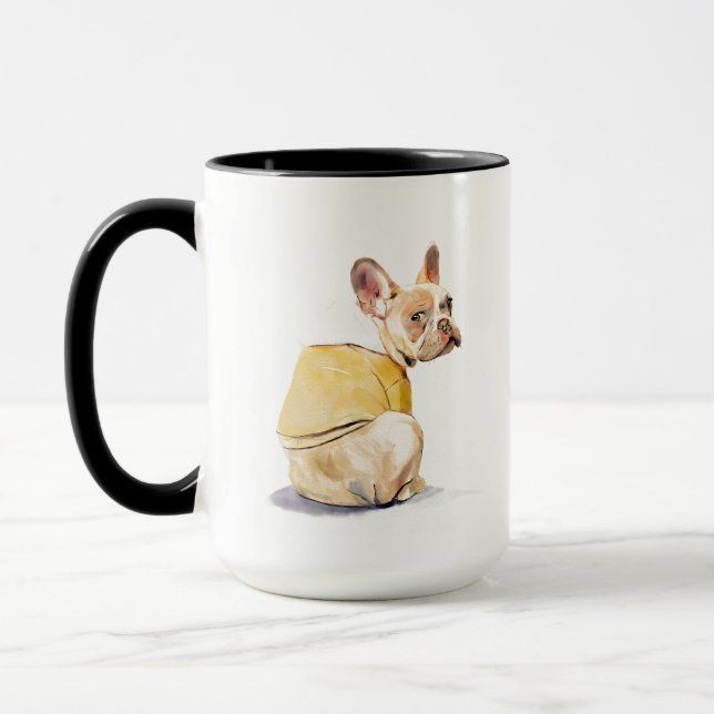 Caneca Engraçada do Bulldog Francês – Caneca de Ca (Esquerda)