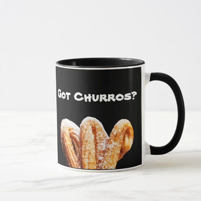 Caneca engraçada do clássico de Churros (Direita)