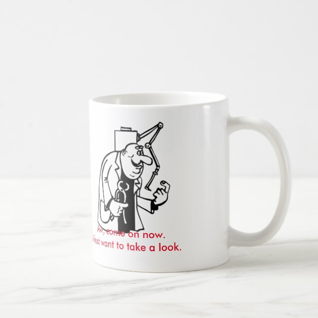 Caneca engraçada do dentista (Direita)