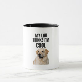 Caneca Engraçada do Labrador: Meu Lab Acha que Sou