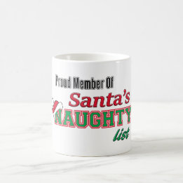 Caneca engraçada do Natal da lista impertinente do