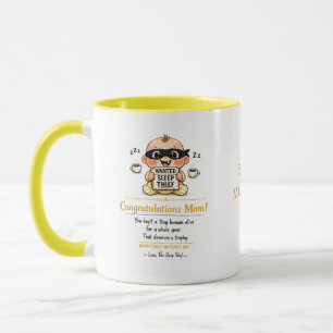 Caneca engraçada do primeiro Dia das Mães, Bebê La