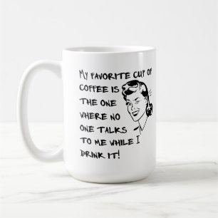 Caneca engraçada fêmea da chávena de café favo