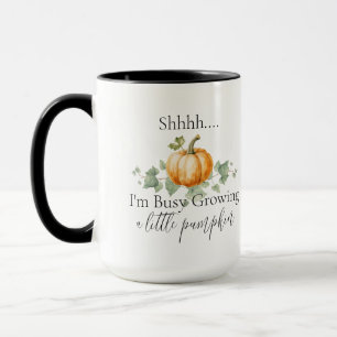 Caneca Engraçada Gravidez Futuro Mãe Pumpkin Mug