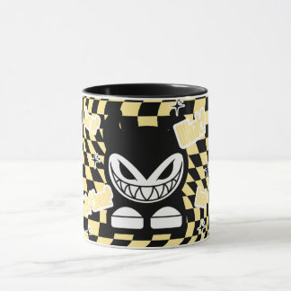 Caneca Engraçada Inspirada em Labubou Amarelo | Bo