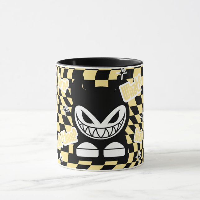 Caneca Engraçada Inspirada em Labubou Amarelo | Bo (Centro)