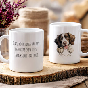 Caneca Engraçada mensagem de apreciação de cão personaliz