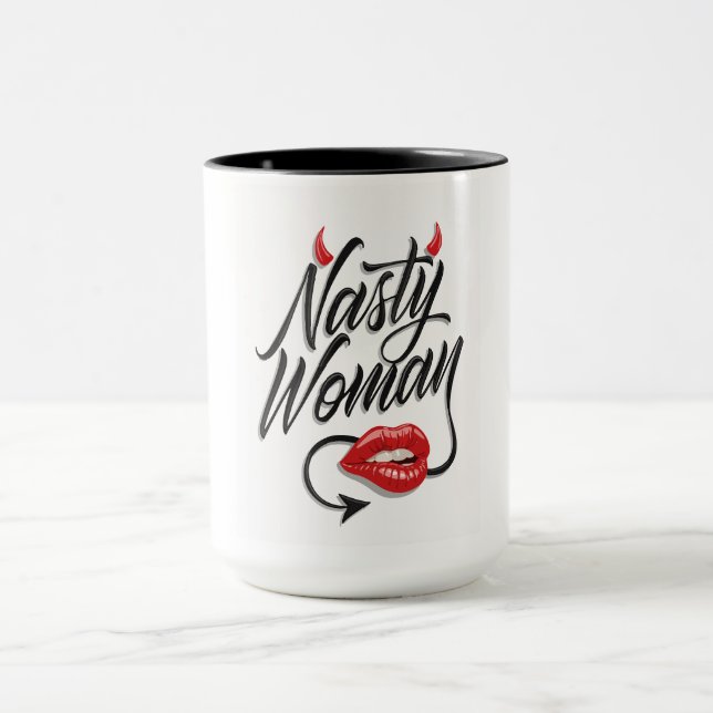 Caneca engraçada "Mulher Má" (Centro)