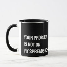 Caneca Engraçada para Contador de Planilhas