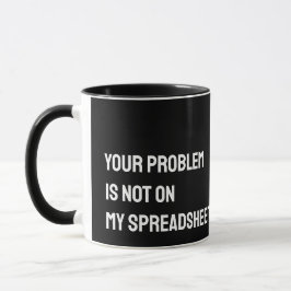 Caneca Engraçada para Contador de Planilhas