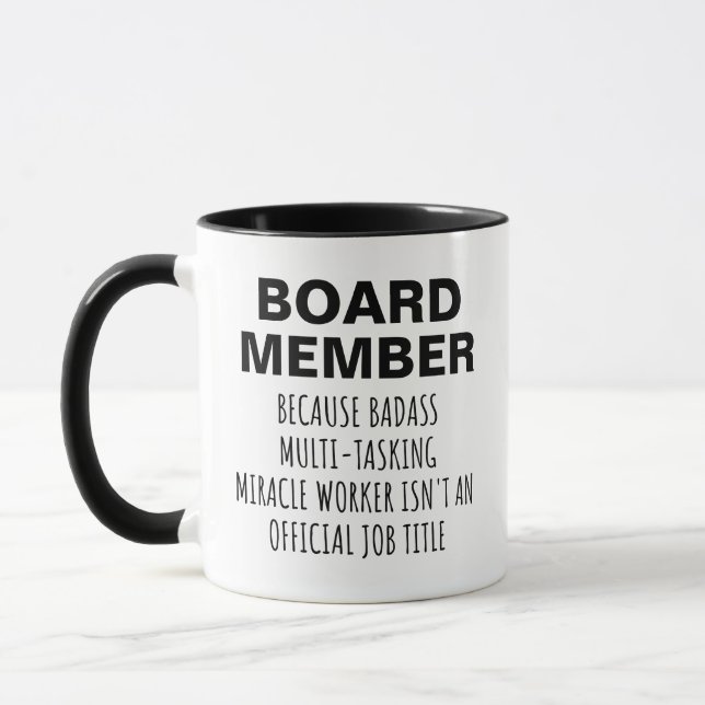 Caneca engraçada para membro do conselho presente  (Esquerda)