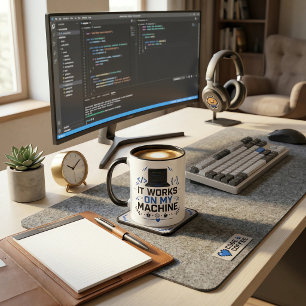 Caneca engraçada para programador de TI café de te