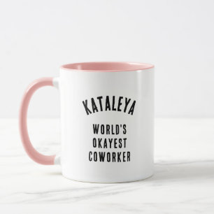 Caneca engraçada personalizada 'Colega de trabalho