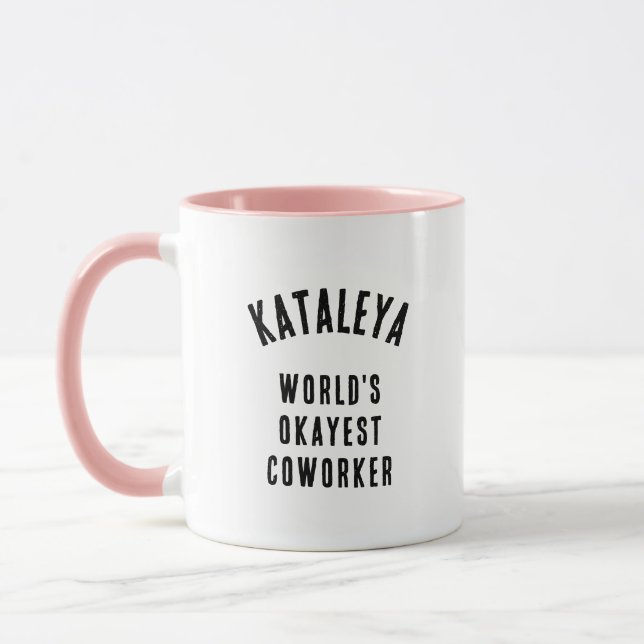 Caneca engraçada personalizada 'Colega de trabalho (Esquerda)