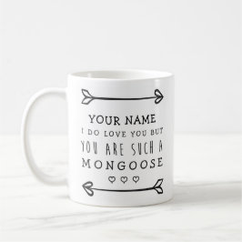 Caneca engraçada personalizada dos namorados -