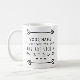 Caneca engraçada personalizada dos namorados -