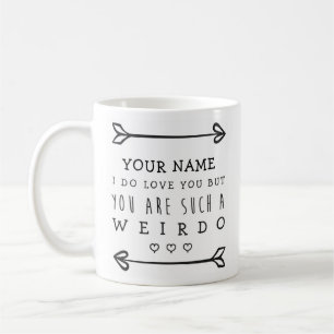 Caneca engraçada personalizada dos namorados -