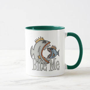 Caneca Engraçada Pescar Mug Pescar Humor Pescar Me Morde