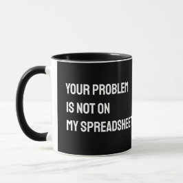 Caneca Engraçada Planilha Contador