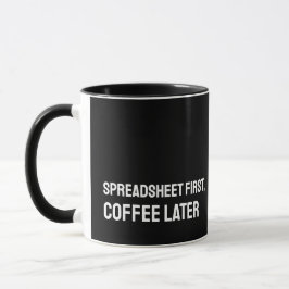 Caneca Engraçada Planilha Contador